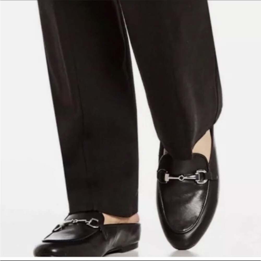 Vionic Black Leather Mules